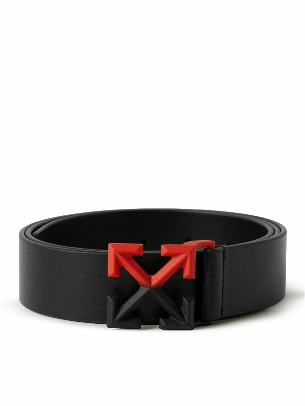 Photo: Off-White - Arrow 3.5cm Dégradé Leather Belt - Black