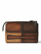 Berluti - Tersio Scritto Panelled Venezia Leather Pouch