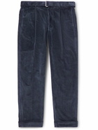 Officine Générale - Hugo Straight-Leg Cotton-Blend Corduroy Suit Trousers - Blue