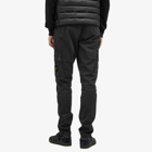 Stone Island Men's Brushed Cotton Canvas Cargo Pants in Black