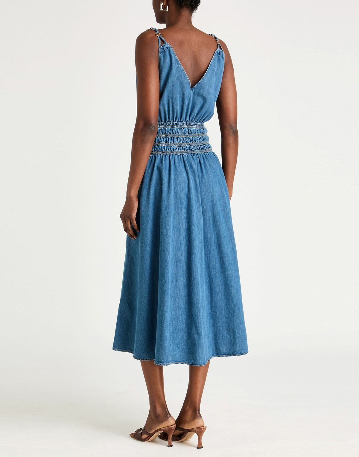 Maje Womens Midi dress in Blue