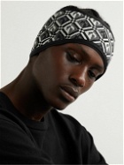 Marine Serre - Printed Thermal Recycled Stretch-Jersey Headband - Black
