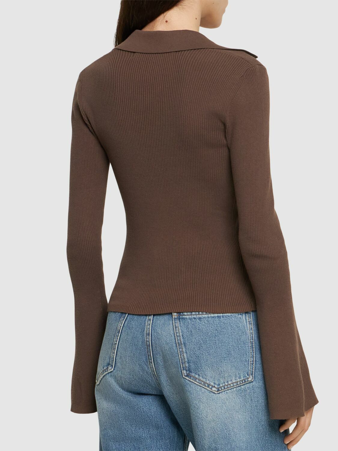 DESIGNERS REMIX Taliana Ribbed Cotton Blend Shirt