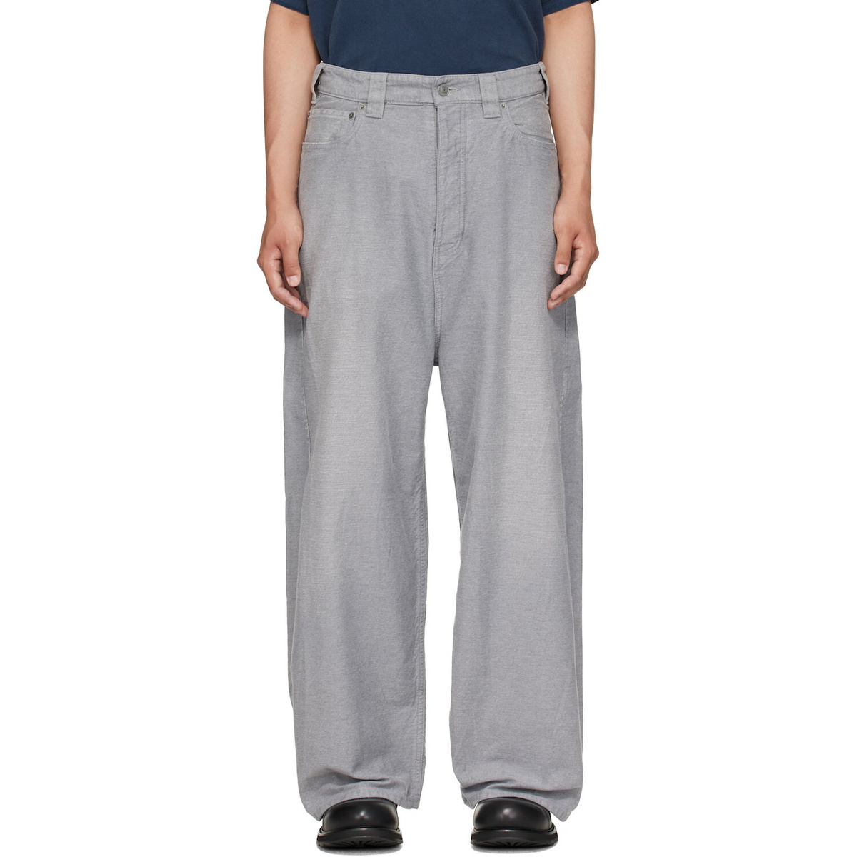 Balenciaga Gray Trompe L'œil Jeans