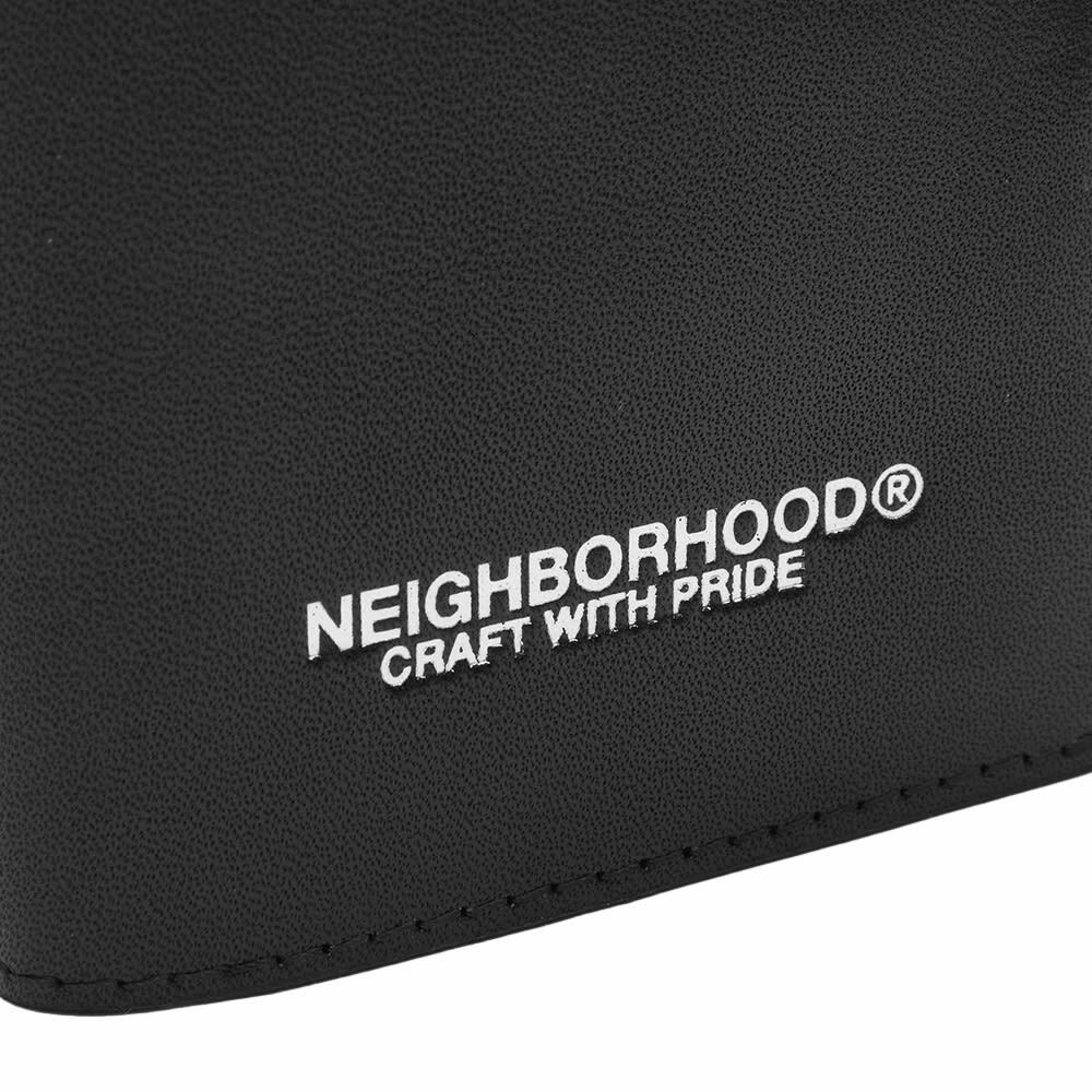 小物 NEIGHBORHOOD ID MICRO WALLET Neighborhood Men's Leather Micro Wallet in Black Neighborhood