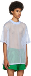 AMI Alexandre Mattiussi Blue Oversized T-Shirt