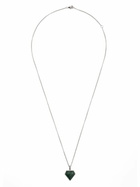 Mateo Sterling Silver Malachite Pentagon Necklace