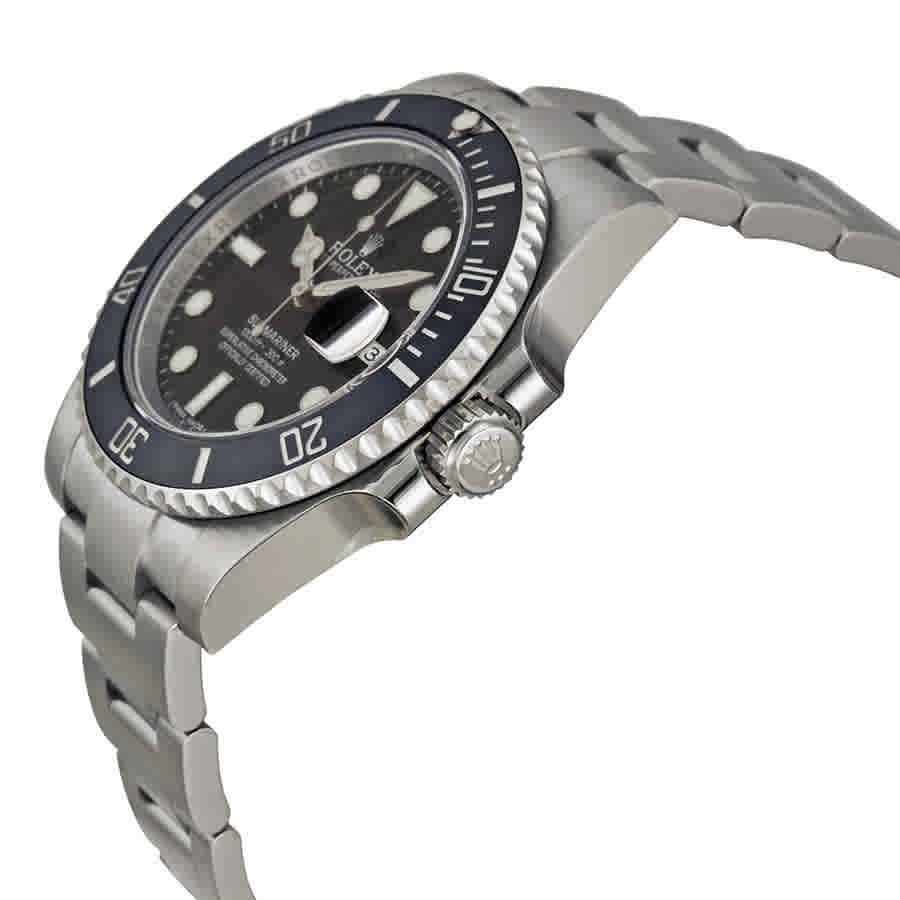 Rolex Oyster Perpetual Submariner Black Dial Black Cerachrom Bezel Steel Mens Watch 116610LN