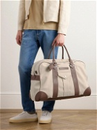 Brunello Cucinelli - Leather-Trimmed Canvas Holdall