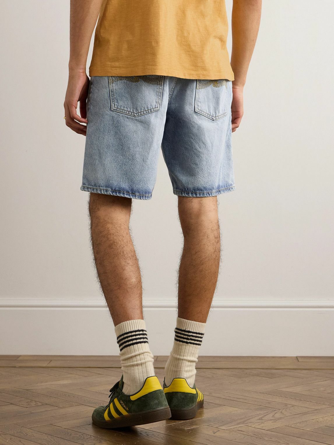 Nudie Jeans - Seth Straight-Leg Denim Shorts - Blue