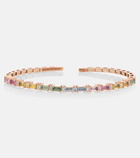 Suzanne Kalan - Rainbow Fireworks 18kt rose gold bracelet with gemstones