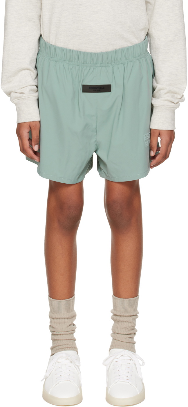 Essentials Kids Blue Bonded Shorts