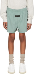 Essentials Kids Blue Bonded Shorts
