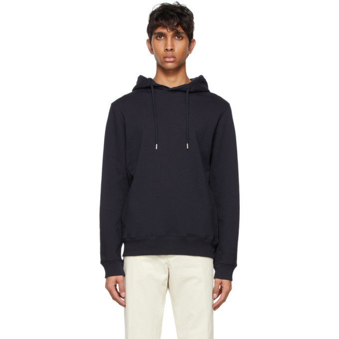 Photo: Dries Van Noten Navy French Terry Hoodie