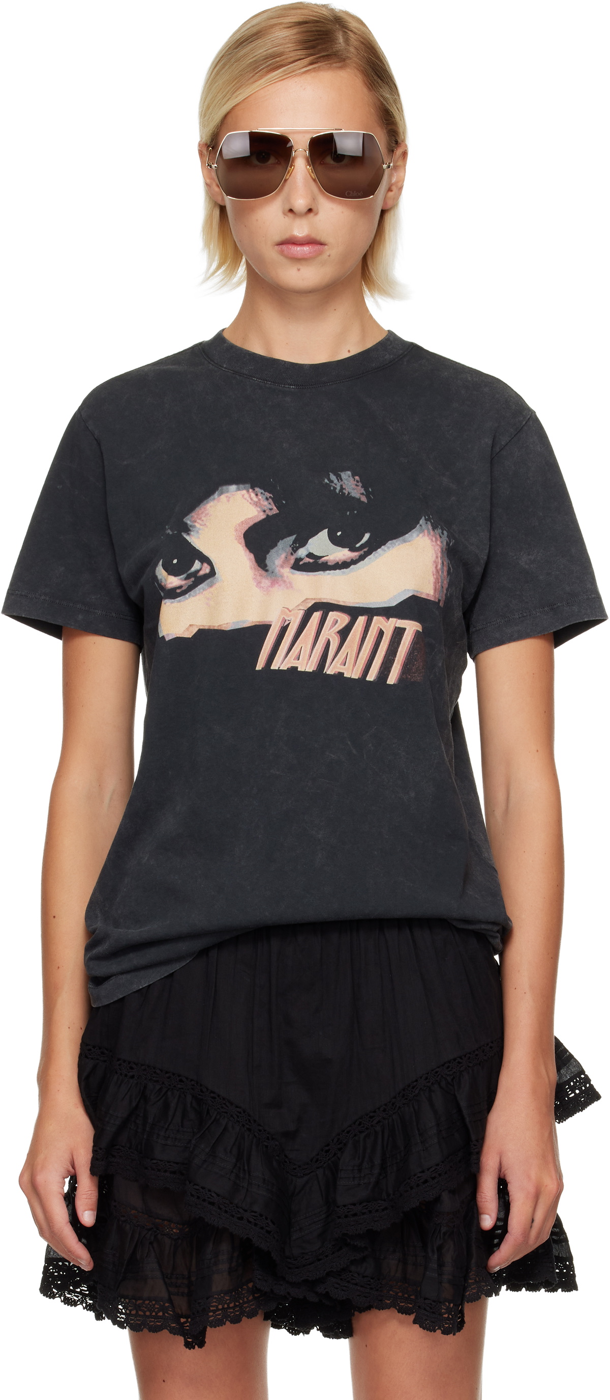 Isabel Marant Etoile Black Zoeline T-shirt