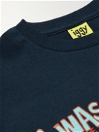 iggy - I Was Sad Printed Cotton-Jersey T-Shirt - Blue