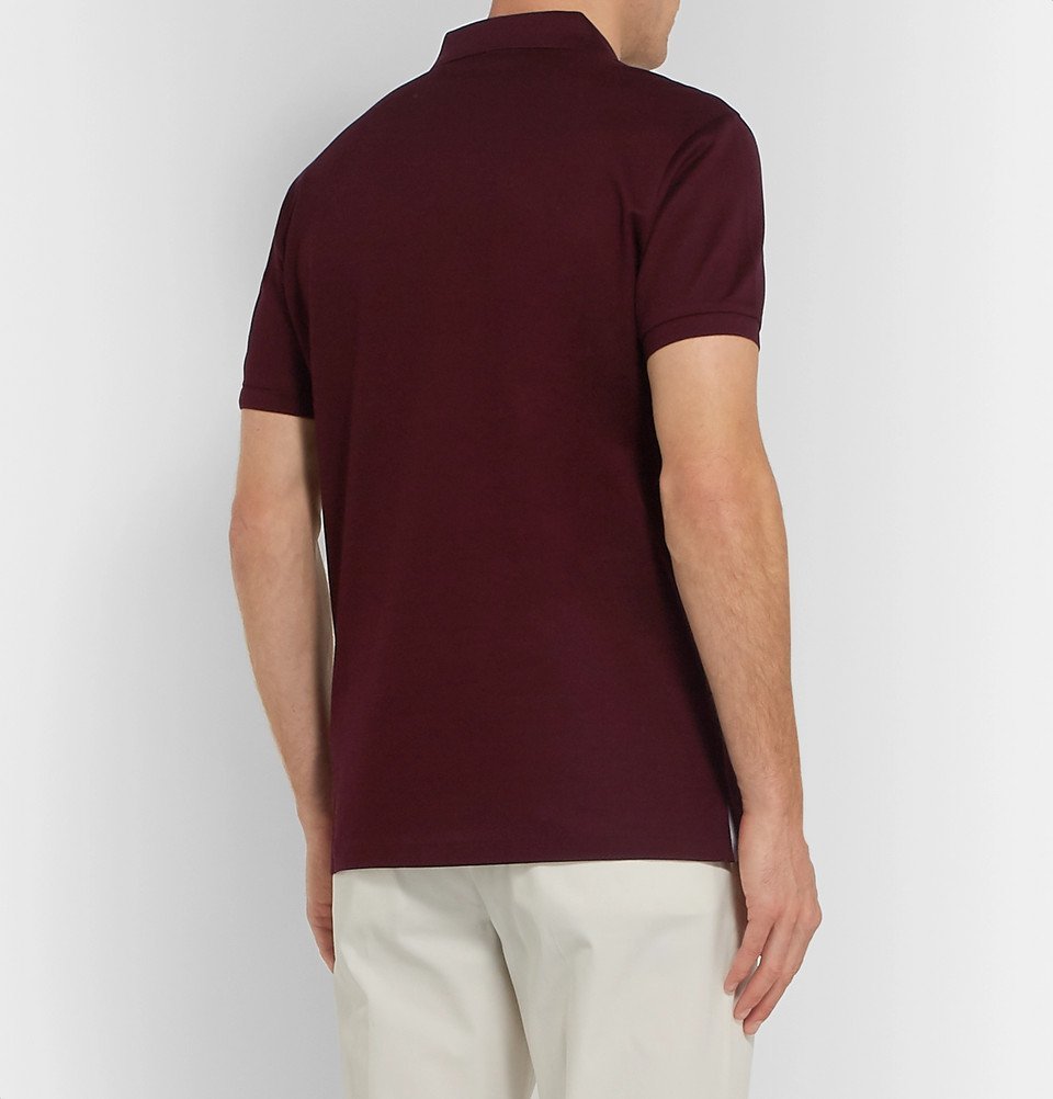 Ralph Lauren Purple Label - Slim-Fit Logo-Embroidered Cotton-Piqué