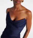 Maria Lucia Hohan Heidi ruched silk corset gown