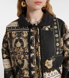 Marant Etoile Granger printed cotton bomber jacket