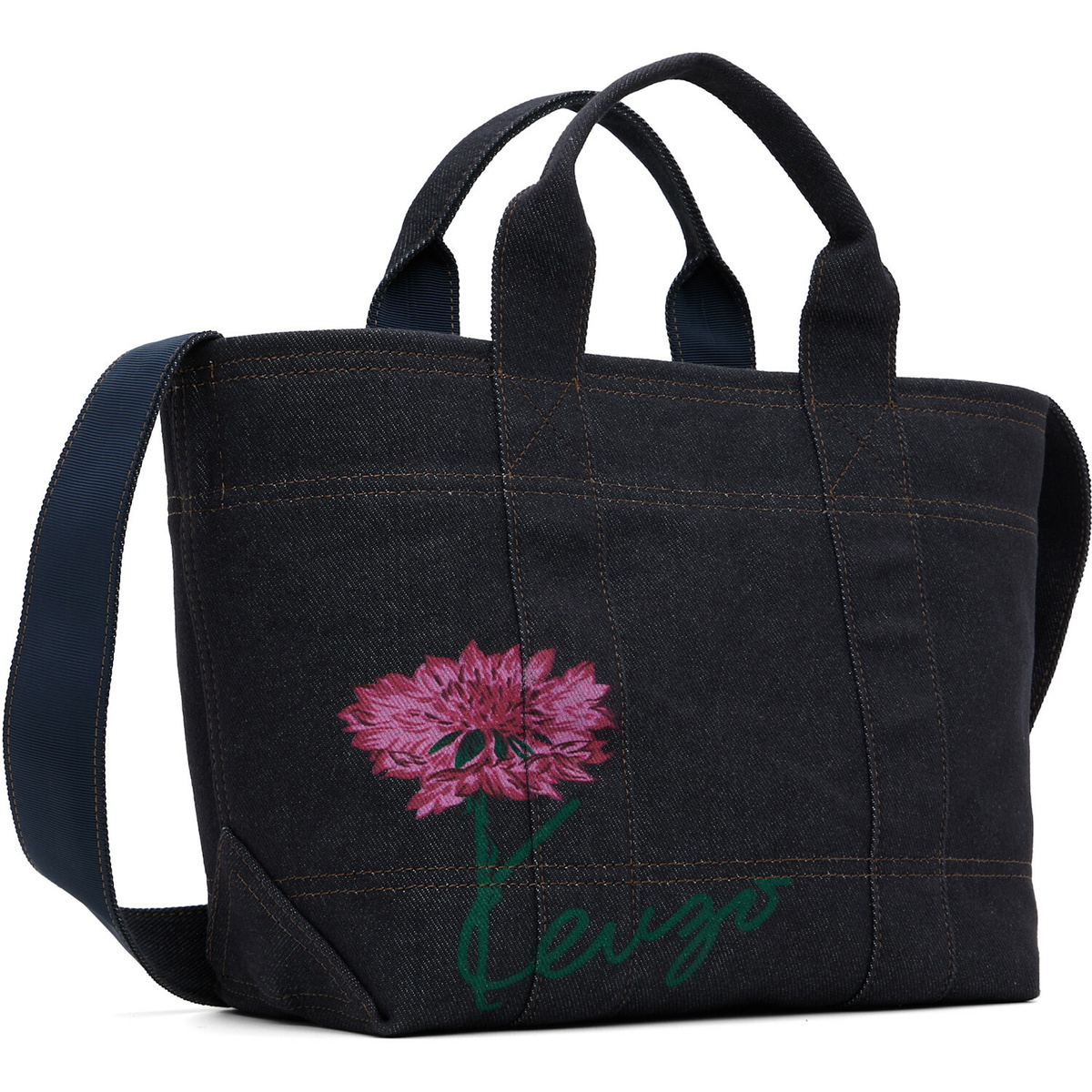 Kenzo Navy Kenzo Paris 'Kenzo Tulip' Small Tote