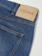 CELINE - Marco Flared Frayed Jeans - Blue