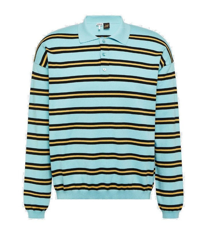 Photo: Loewe Paula's Ibiza striped cotton jersey polo sweater