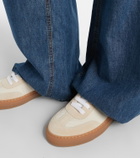 Brunello Cucinelli Monili suede-trimmed sneakers