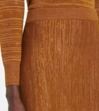 Dries Van Noten - Wool-blend midi skirt