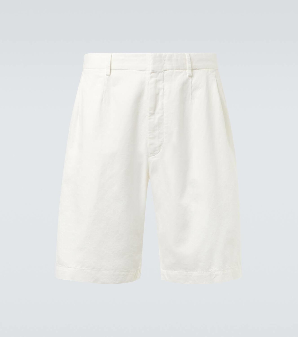Zegna Cotton and linen Bermuda shorts