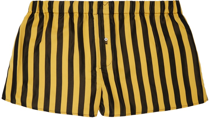 Photo: Meryll Rogge Black & Yellow Striped Boxers