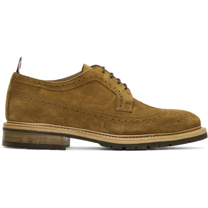 Photo: Thom Browne Brown Suede Classic Longwing Brogues