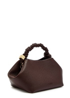 Ganni Bou Small Grained Leather top Handle bag - Brown - One Size