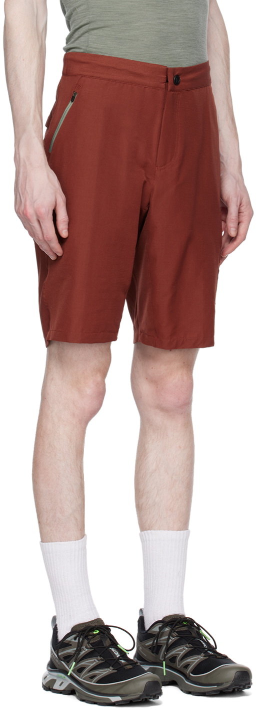 PEdALED Burgundy Water-Repellent Shorts