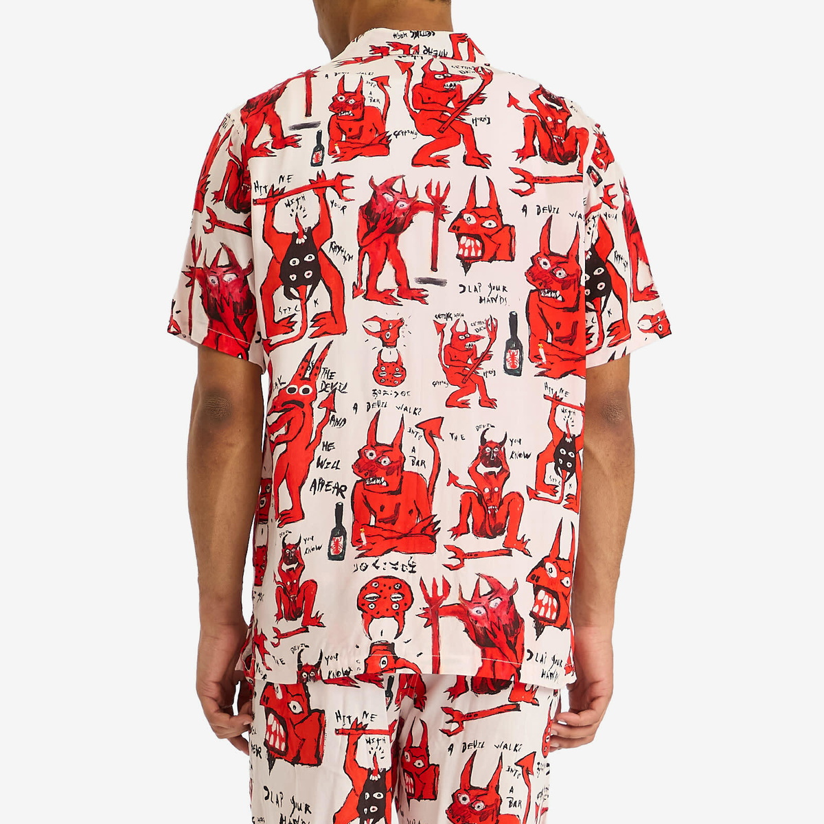 Endless Joy Men's Devil Vacation Shirt in White