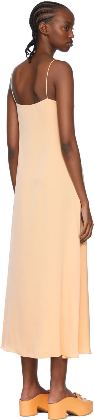 Rosetta Getty Orange Polyester Midi Dress