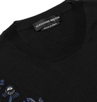 Alexander McQueen - Slim-Fit Embroidered Wool Sweater - Men - Black