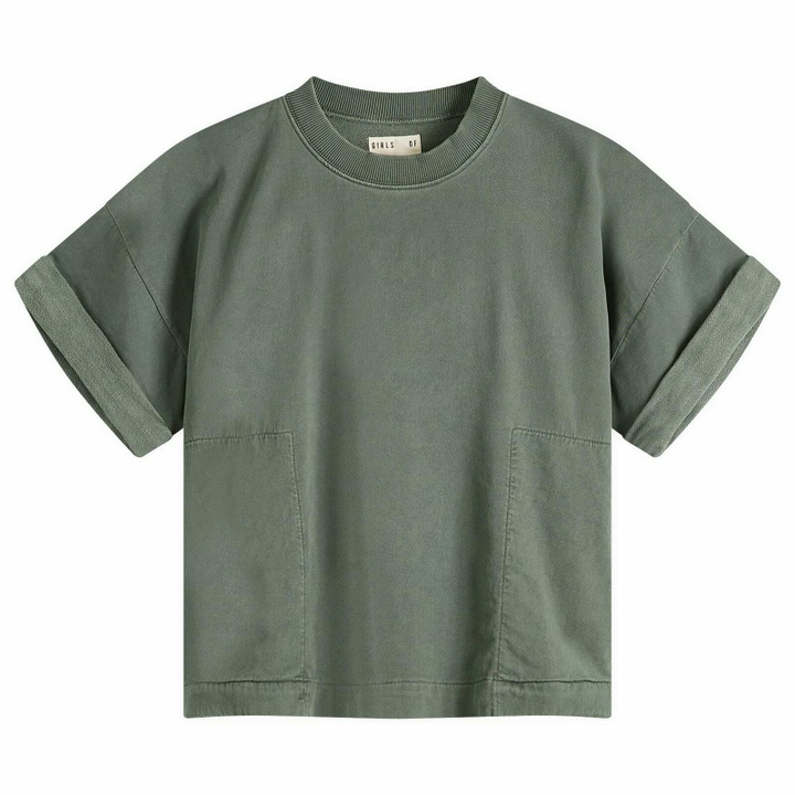Photo: Girls of Dust Women's Physical T-Shirt in Forest Green