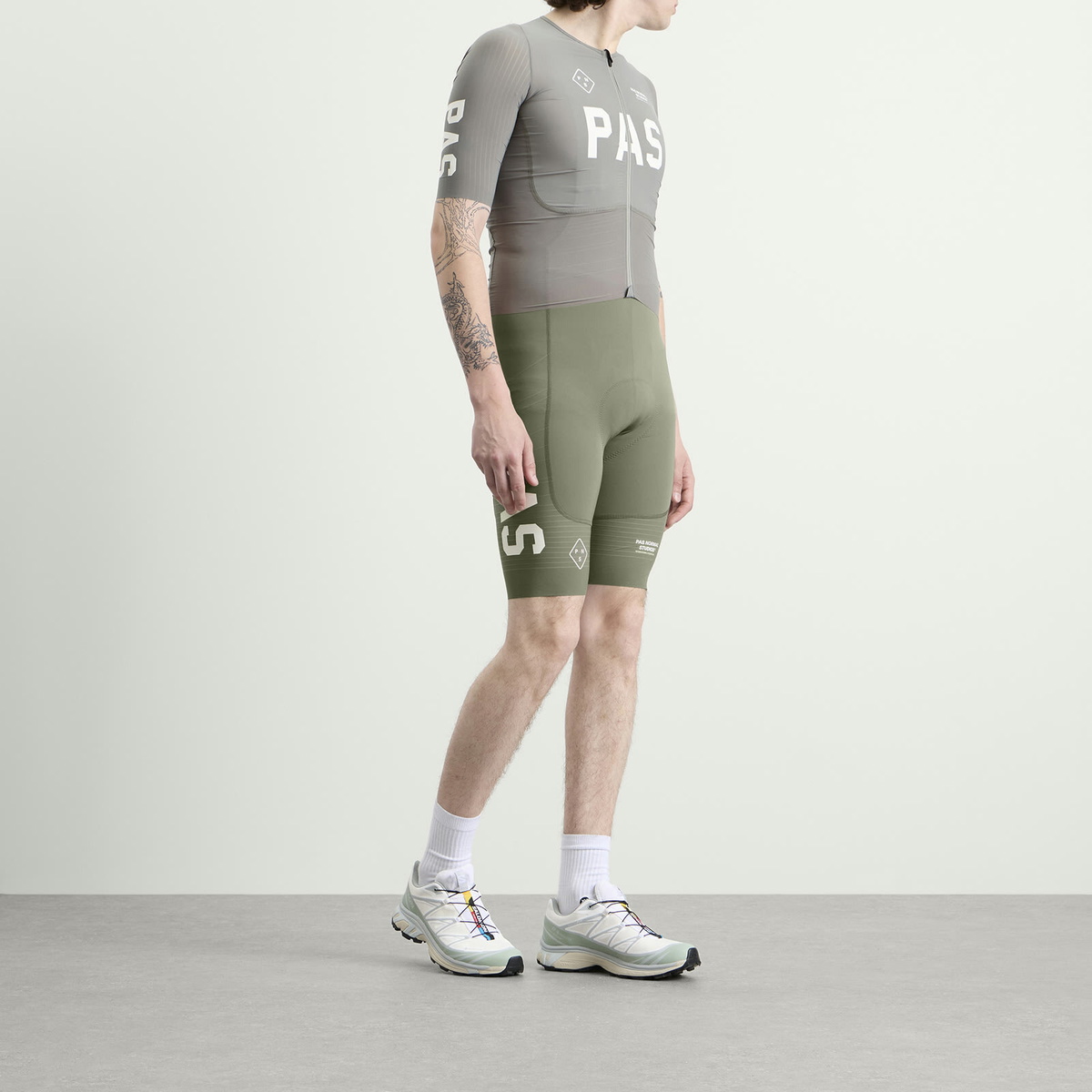 Pas Normal Studios Men's PAS Mechanism Pro Bibs in Grey Moss