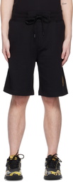 Versace Jeans Couture Black V-Emblem Shorts