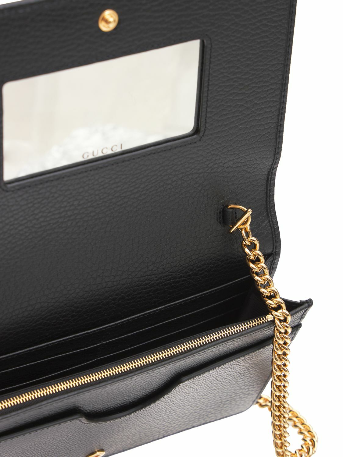 GUCCI(グッチ)/関税送料込み GG Marmont Mini Chain Long Wallet GG Marmont wallet on chain in light blue leather | GUCCI® US