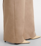 Jil Sander Pleated cotton wide-leg pants
