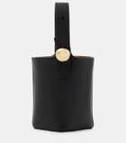 Loewe Pebble Mini leather bucket bag
