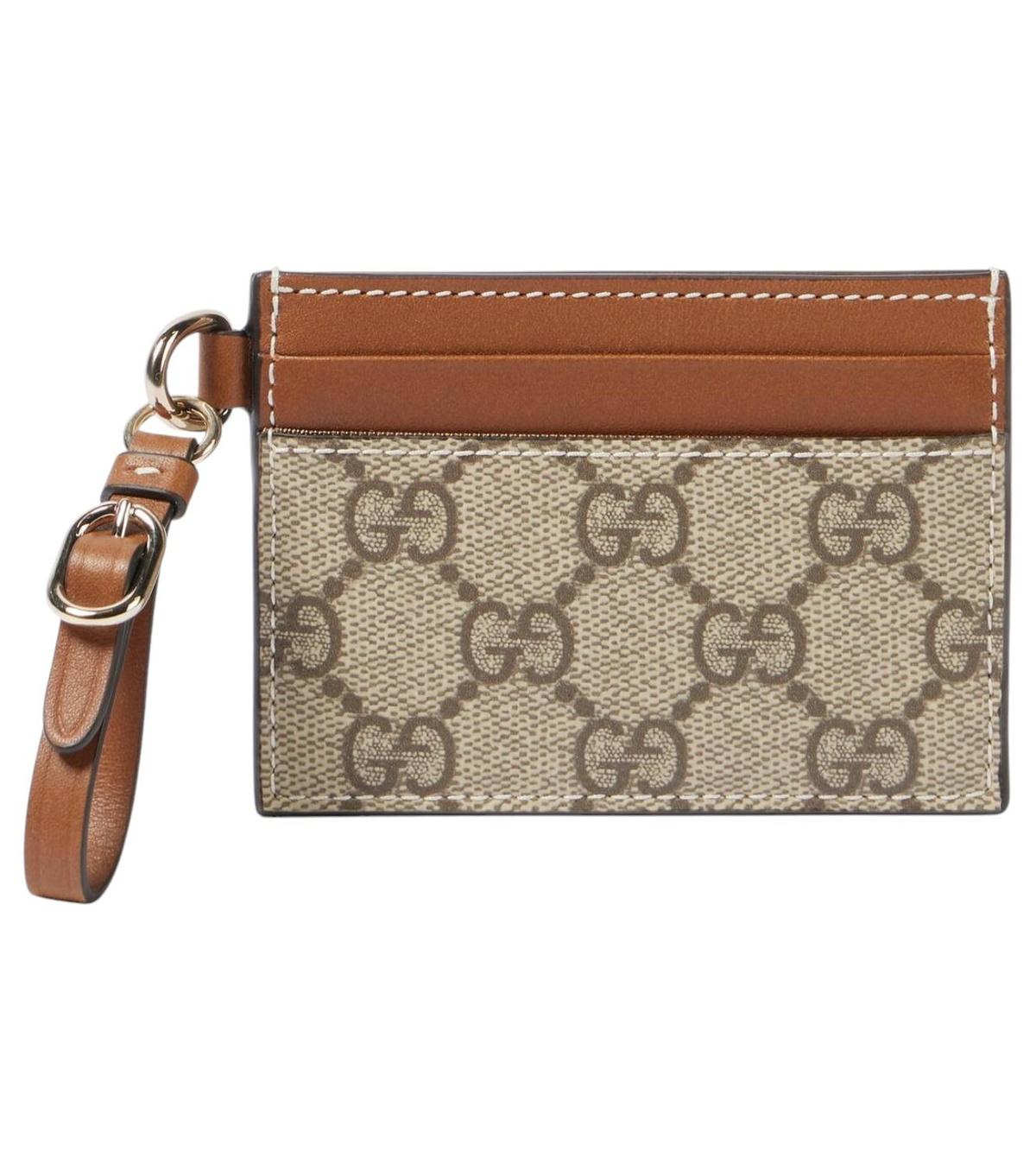 ファッション雑貨・小物その他 GUCCI RED LEATHER CARD HOLDER Card case with Gucci script in Rosso Ancora red leather