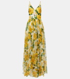 Dolce&Gabbana Floral silk chiffon gown