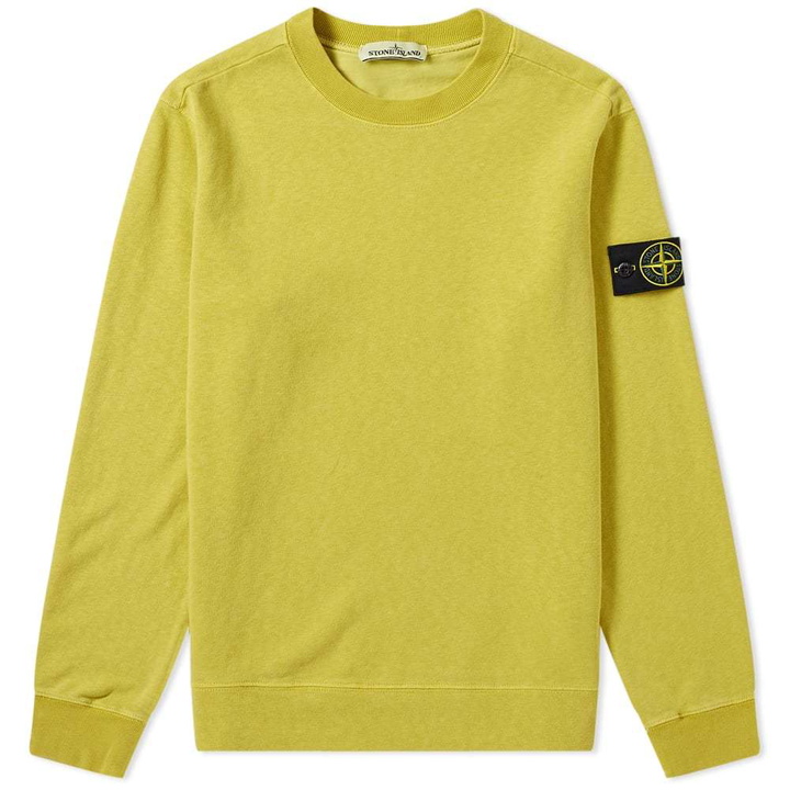 Photo: Stone Island Malfile Fleece Old Effect Crew Sweat