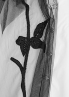 Huishan Zhang Thelma Embellished Cotton Shirt White And Black