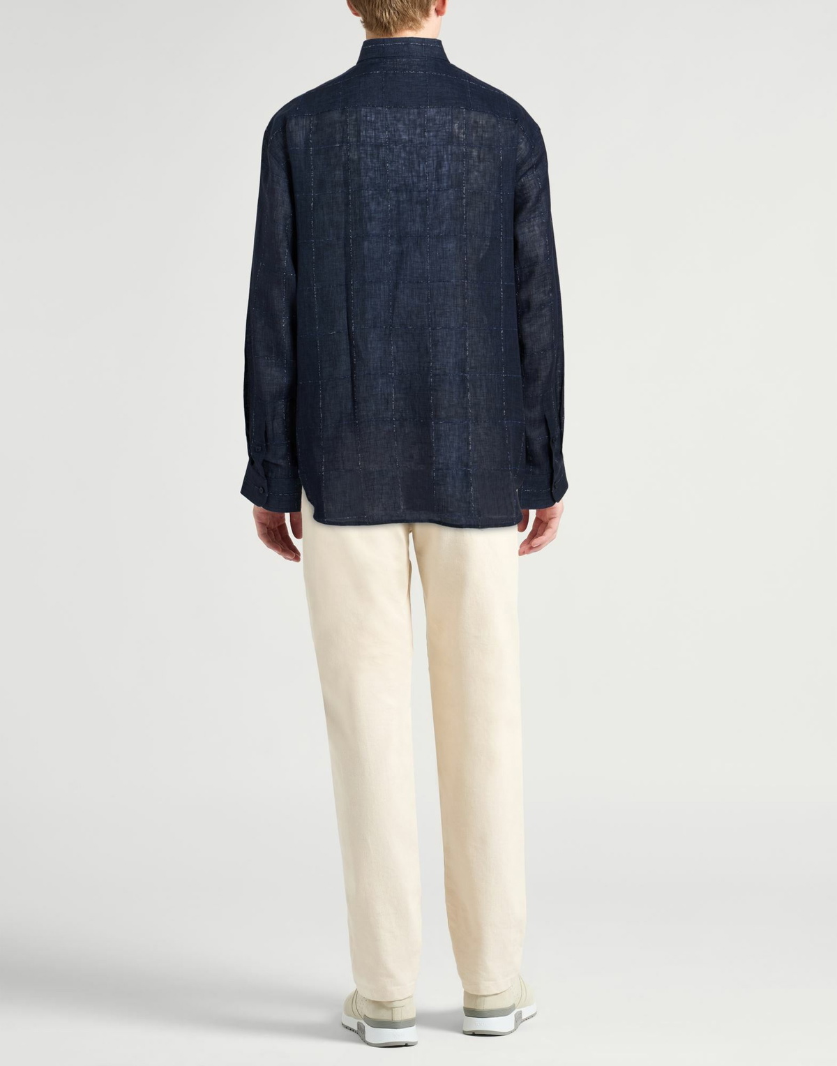 Brioni Mens Shirt Midnight in Blue