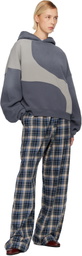 ERL Gray Wave Hoodie