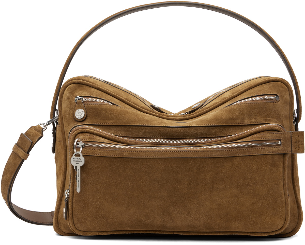 Acne Studios Brown Camero Camera Shoulder Bag