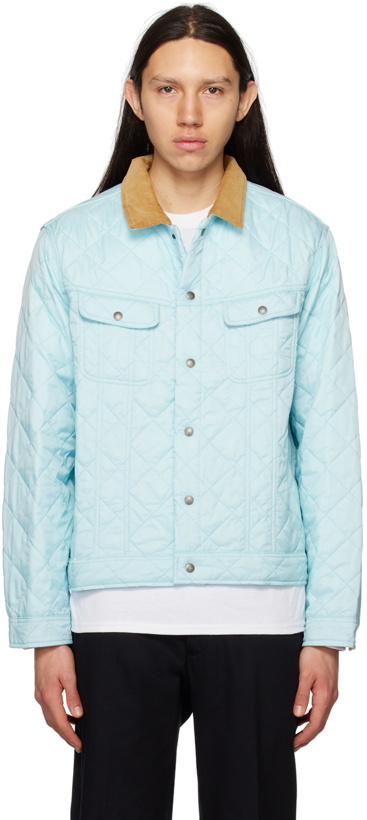 Photo: Noah Blue Quilted Trucker Jacket